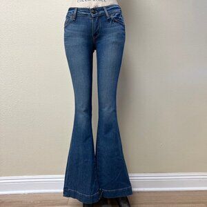 NWOT Deadstock 2000s Y2K Low Rise Rich & Skinny Flared Bowie Jeans Size 25